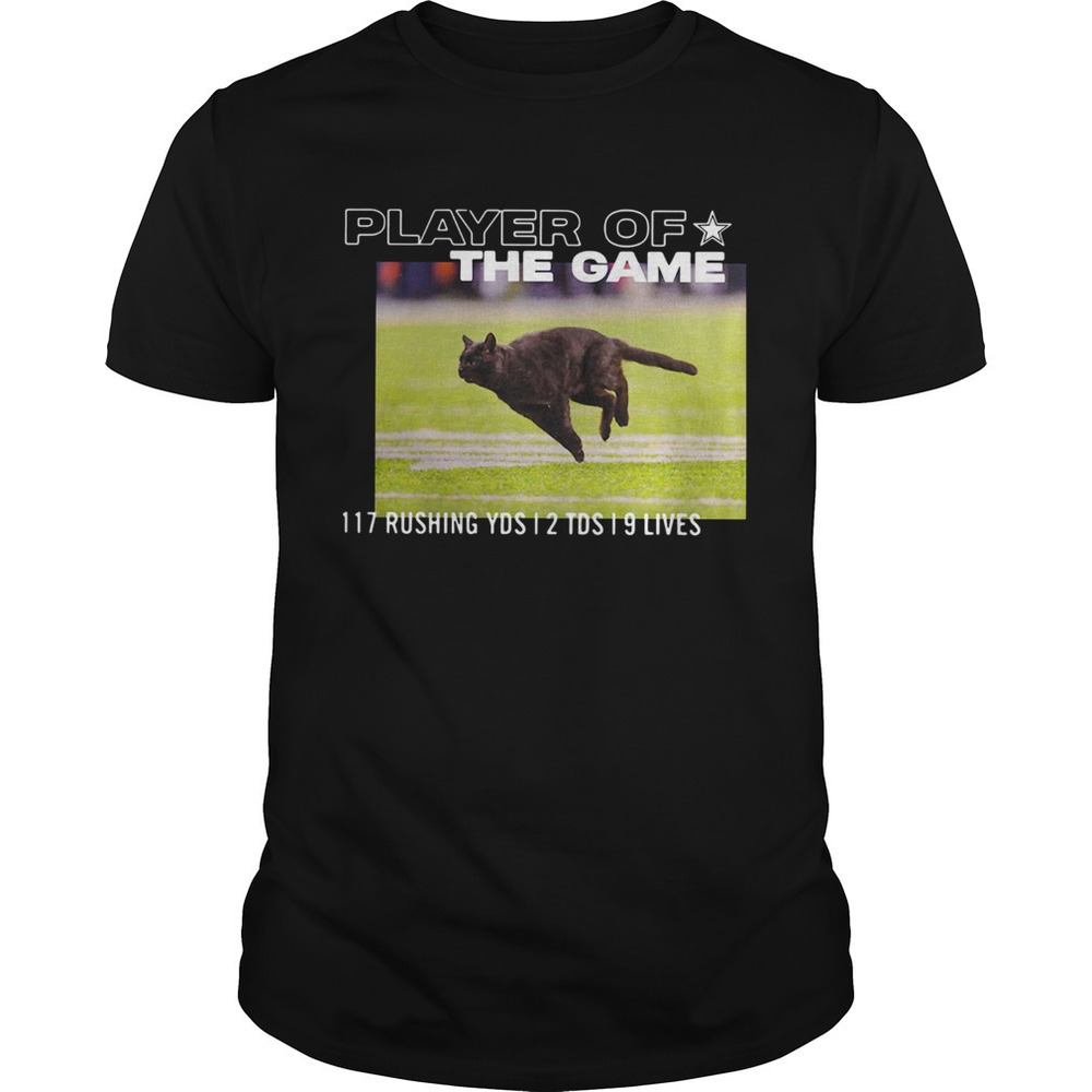 Dallas Cowboys Black Cat Player Of The Game 7 Rushing Ysd 2 Tds 9 Lives Shirt